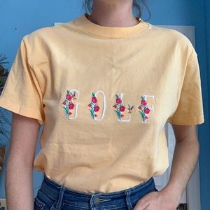 SOLD Vintage Floral Golf Tee